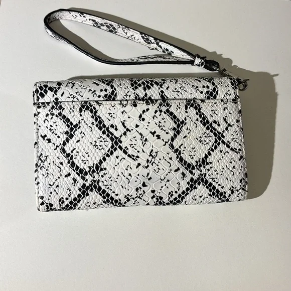Victoria's Secret Black and White Clutch with Snakeskin Pattern - Picture 7 of 7